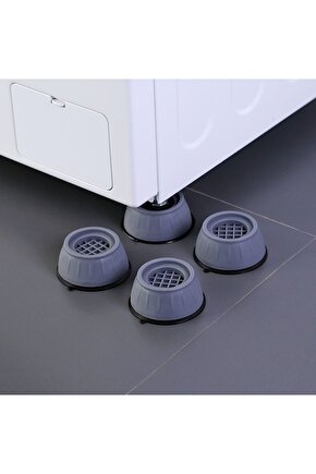 Beyaz Eşya Altlığı Ayağı 4 Adet Çamaşır Bulaşık Makinası Buzdolabı Yükseltici Titreşim Önleyici