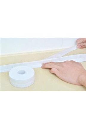 Beyaz Su Sızdırmaz Lavabo Kenar Bandı Kutusuz 3.2m