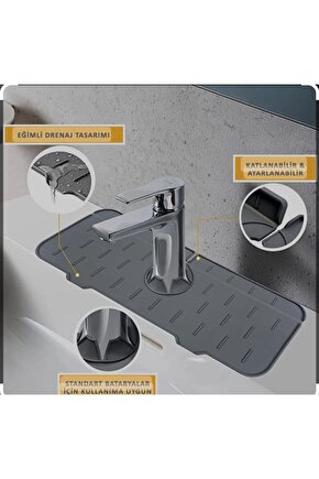 Batarya Musluk Matı Mutfak Deterjanlık