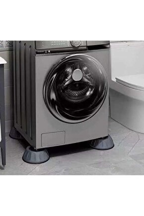 TOPTANBULURUM Çamaşır Makinesi Kayma Ve Titreşim Engelleyici - Gürültü Emici Aparatlar 4 Lü Set