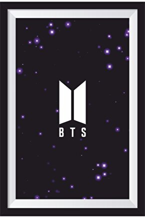K-pop Bts Çerçeve Görünümlü Ahşap Poster-5