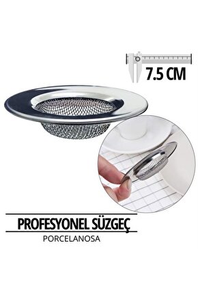 6 ADET Profesyonel 7.5 cm Çap Lavabo Süzgeci