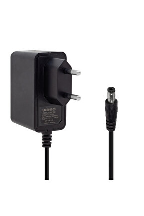 Weko 12 Volt 1 Amper 10 Watt Plastik Kasa Priz Tipi Adaptör (5.5X2.5 Uçlu)