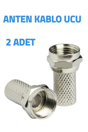 STANDART TV UYDU ANTEN KABLO UCU ÇEVİRMELİ KONNEKTÖR ** 2 ADET
