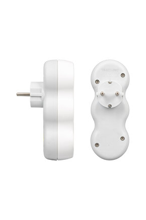 Dikey Model 3 Topraklı Priz Çoklayıcı Elektrik Prizi AXE11A-X66T9