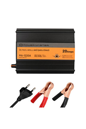 Ma-1220A 12 Volt 20 Amper Akıllı Akü Şarj Cihazı