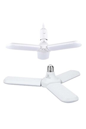 Pm-24464 E27 Duy 60W 3 Kollu Pervane Beyaz Led Ampul