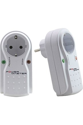 Topraklı ABS Elektronik Ledli Tekli Akım Korumalı Priz