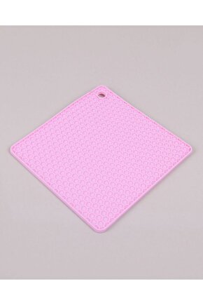 1 Tane Petek Şekilli Silikon Kare Nihale Açık Pembe Renkli