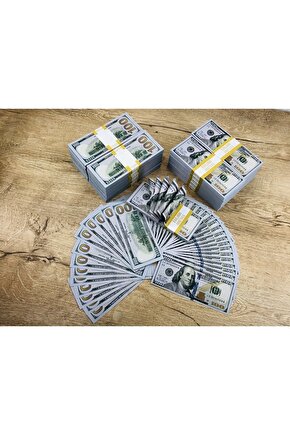 3 Deste Geçersiz 100 Dolar Şaka Düğün Parası Tam 300 Adet
