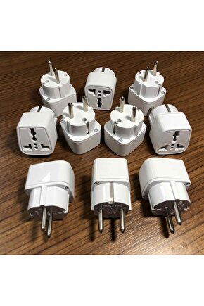 Ingiliz Amerikan Fiş Universal F-18 10 Adet Çevirici