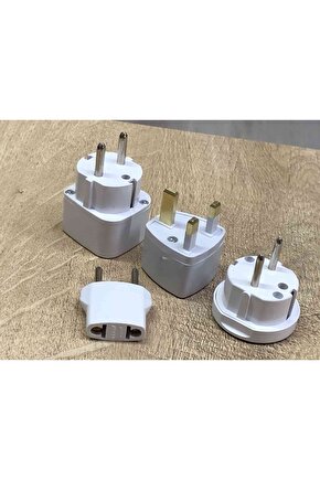 4 Farklı Karışık Üniversal Uluslararası Priz Dönüştürücü Seyahat Seti