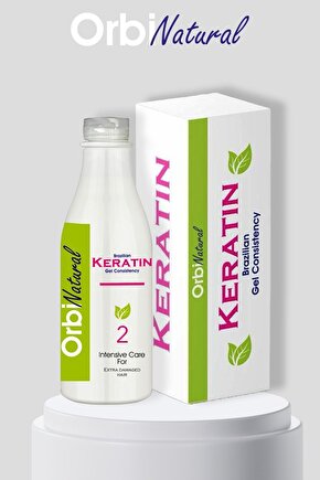 Orbi Fresh Natural Brezilya Fönü Keratin Jel Kokusuz Dumansız 6 Ay Kalıcı Düzleştirici Etki