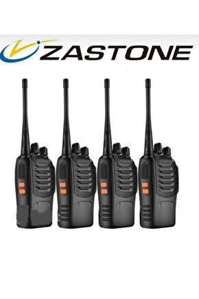 Zastone 4 adet el telsizi Type c batarya KULAKLIK HEDİYE