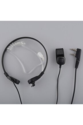 Yamaç Paraşütü Airsoft Gizli Servis Ajan Tipi Şeffaf Akustik Telsiz Mikrofon Kulaklık Seti