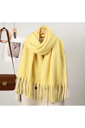 Puffy Yumuşak Dokulu Soft Atkı Omuz Şalı