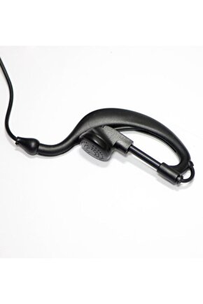 Dual Band Uhf Vhf Amatör Pmr Uyumlu El Telsizleri Için Tek Ptt Tuşlu Kulaklık Mikrofon Seti