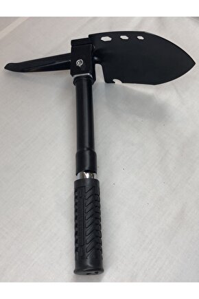 E64 Paslanmaz Çelik Siyah Katlanır Portatif Kürek Çekiç Çapa Seti