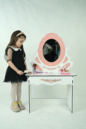 Ahşap Çocuk Makyaj Masası, Oyuncak Makyaj Masası