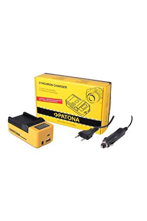 Nikon EN-EL 14 Uyumlu Tekli Synchron USB Charger LCD Ekranlı