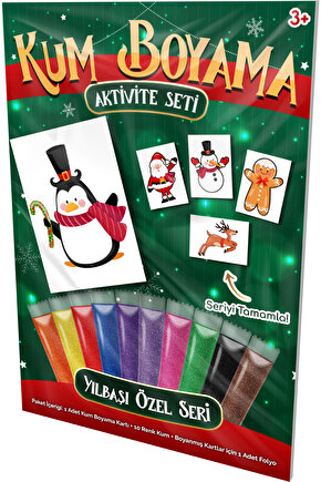 Sevimli Kardan Adam | İş Makineleri Kum Boyama Aktivite Seti Tekli Paket