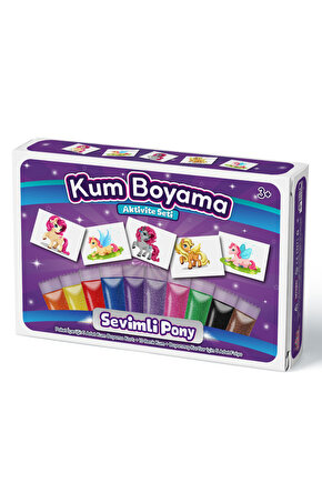 Sevimli Pony | Kum Boyama Aktivite Seti 5li Kutulu Paket