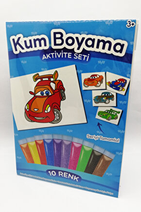 Çaylak Yarışçı | Araba Kum Boyama Aktivite Seti Tekli Paket