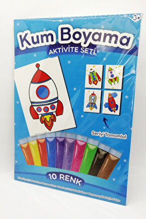 Loki Roket | Roket Kum Boyama Aktivite Seti Tekli Paket