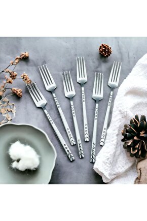 12li Damla Yemek Çatalı