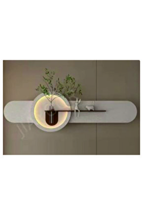 Led’li dekoratif tablo 100x35 cm modern saksılı tablo