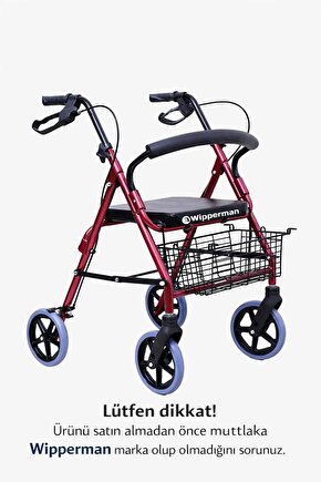 SEPETLİ Tekerlekli Yürüteç Walker Ekonomik Rollator Hasta Yaşlı Yürüteci