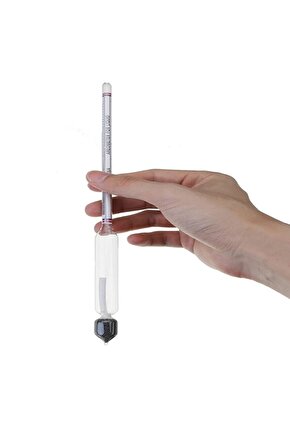Cam Alkol-metre 0-100 Derece Arası Alkol Seviyesi Ölçer-27cm