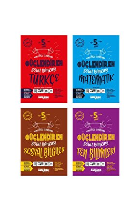 Ankara Yayıncılık 5.sınıf Türkçe Matematik Fen Sosyal Güçlendiren Soru Bankası Yeni 2024-2025