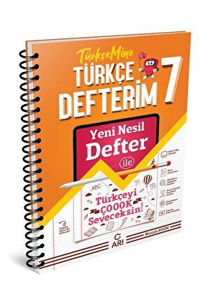 7. Sınıf Türkçe Konu Anlatım Defterim Türkçemino Arı (kitapsenine Özel Güncel Baskıdır)