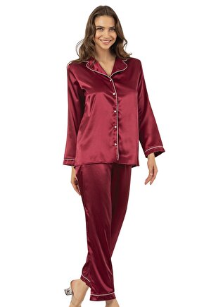 Saten Pijama Takımı 2li