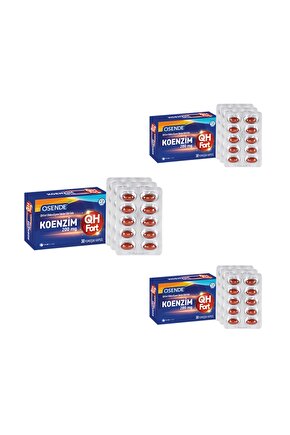Osende Koenzim Qh Fort 30 Kapsül x 3 Adet