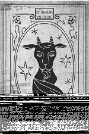 Oğlak Burcu Astroloji Burç Retro Ahşap Poster