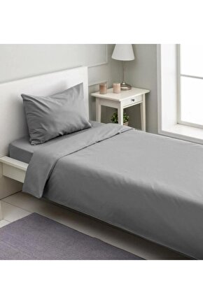 PREMİUM %100 COTTON GRİ 100x200+30 LASTİKLİ ÇARŞAF BED SHEET