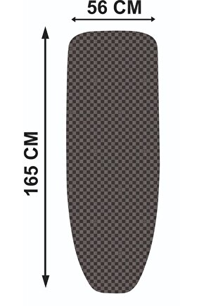King Xxl(165X56 CM) Gri Ütü Masası Kılıfı (ÜTÜ MASASI &AKSESUARLARI, EV GEREÇLERİ,EV TEKSTİLİ)