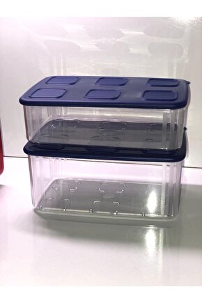 Şeffaf Buzdolabı Saklama Kabı 2 Li