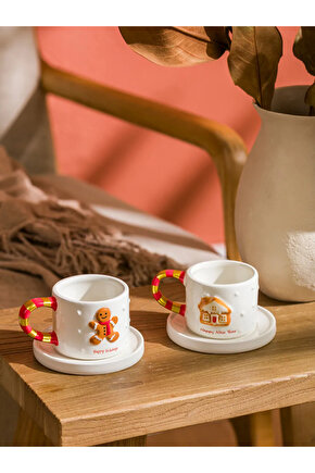 LCW HOME Karışık 2 Kişilik Porselen Kahve Fincan Takımı 90 Ml