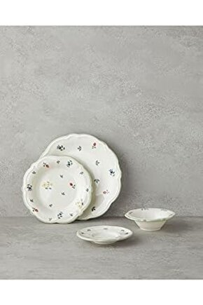 English Home Fiorellino Porselen 8 Parça 2 Kişilik Kahvaltı Takımı Yeşil-Sarı-Pembe-Mavi