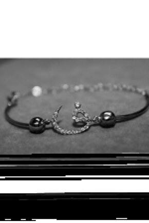 Kadın Top Detaylı Şarnelli Kaf Bileklik