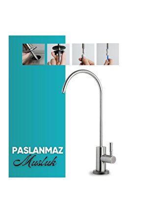 Su Arıtma Musluğu 304 Paslanmaz Çelik Lüks Musluk