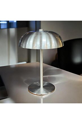 Şarjlı Metal Lambader TKEBT Sılver