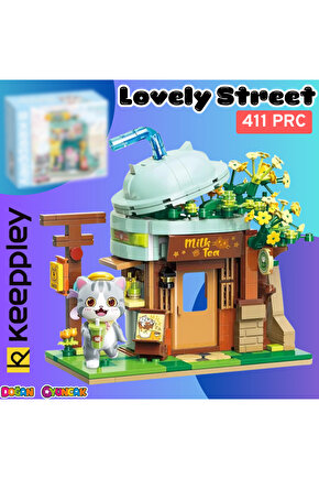 Mikro Blok Sütlü Çay Dükkanı 411 Parça - Lego Setleri - Keeppley Mini Lego - Keeppley Lego - Mikro B