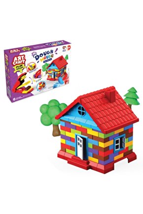 Art Craft Inşaat Hamur Ev Seti 600 Gr. Art Sand Hause Play Dough Set