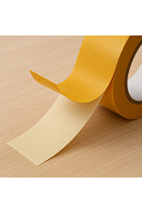 Çift Taraflı Bant 35mm Dayanıklı Süper Yapışkanlı Tablo Asma Halı Sabitleme Montaj Bantı 25 Metre