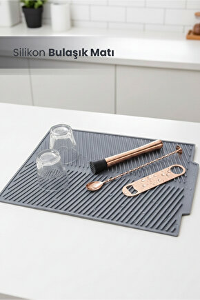 Silikon Bulaşık Kurutma Matı Maxi Boy 44x33cm