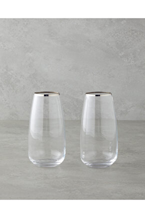 Serenity Kristalin 2li Bardak 400 ml Silver